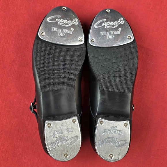 Capezio 3800 Black Leather Mary Jane Tap Shoes, Women's 9W - Picture 10 of 15